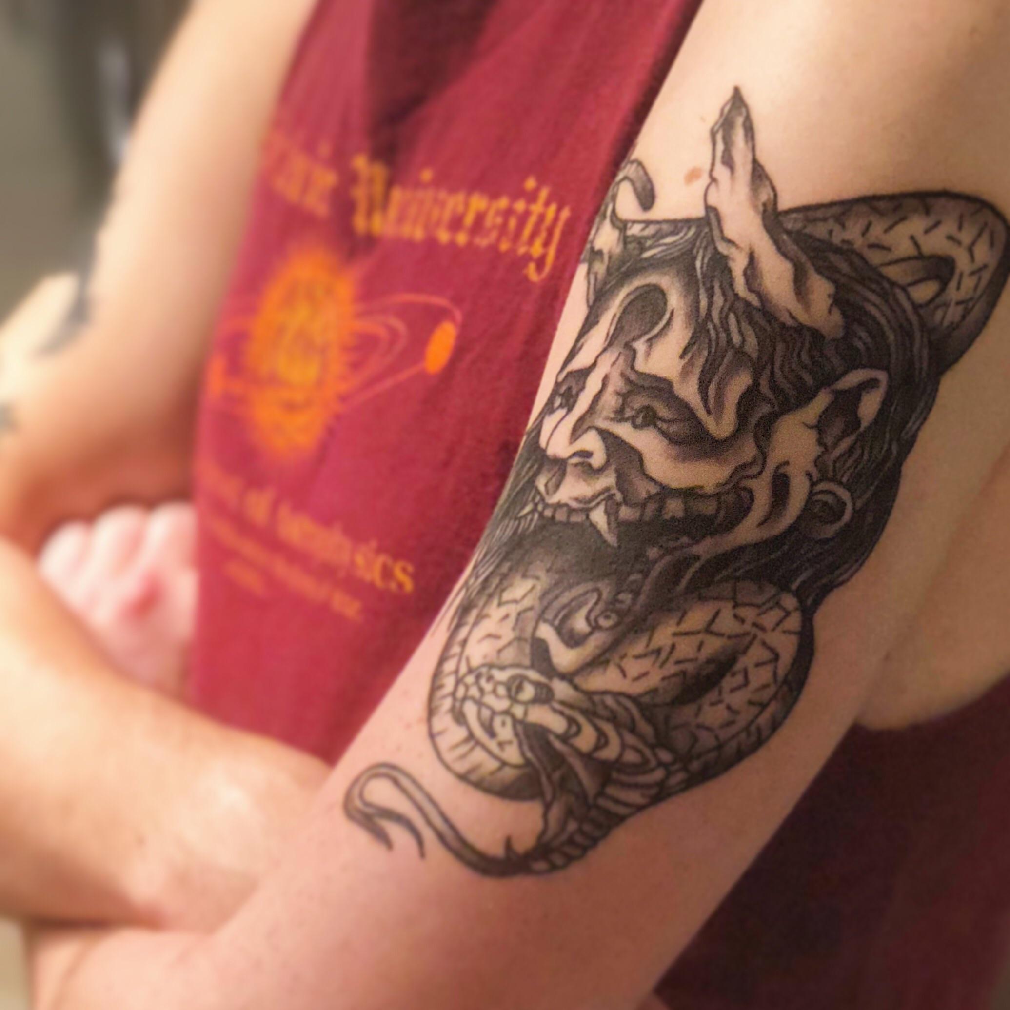 best oni mask tattoo